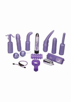 Dirty Dozen - Sex Toy Kit - Vibrator Set - Paars - Ø 20 mm