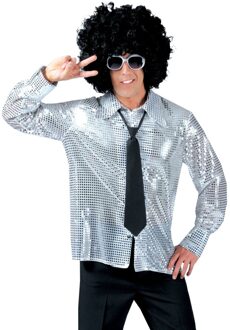 Disco Blouse Paillet Zilver Zilver - Grijs