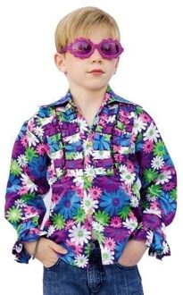 Disco blouse voor kinderen 140 - Carnavalsblouses Multikleur