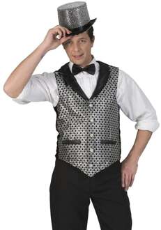 Disco Gilet Heren Zilver/Zwart Zilver - Grijs