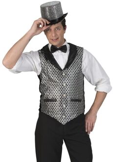 Disco Gilet Heren Zilver/Zwart Zilver - Grijs