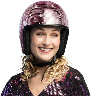 Disco Helm 80s Roze
