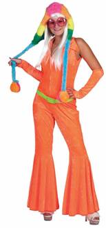 Disco Jumpsuit neon oranje