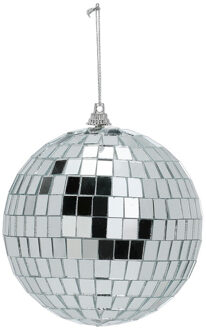 Disco kerstbal - zilver - D11 cm - glas/foam - discobal/discobol - kerstversiering