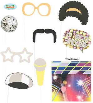 Disco photobooth set - Decoratie > Feest spelletjes