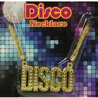 Disco Seventies verkleed ketting - goud - sieraden - volwassenen
