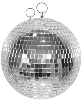 Disco spiegel bal - rond - plafond - in het zilver - diameter 30 cm - Discobollen