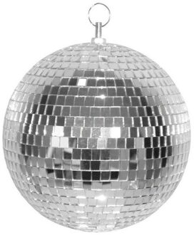 Disco spiegel bal - zilver - 20 cm