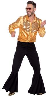 Disco Toppers Blouse Luxe Glitter Gary Goud - Brons