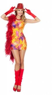 Discojurkje folie dame Multikleur - Print