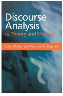 Discourse Analysis as Theory and Method