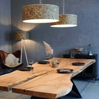 Discus hanglamp 55cm Almwiese wit hooi, gekleurd, wit