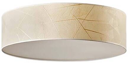 Discus plafondlamp 35cm bladeren crème