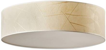 Discus plafondlamp 55cm bladeren crème