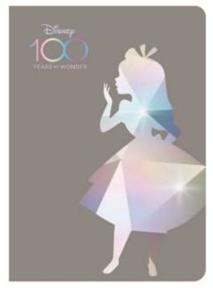 Disney 100 opal collection alice - schrift a5 60 pagina's, ruitjes