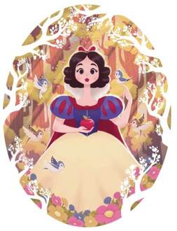 Disney 100 Years Of Snow White Women's T-Shirt - White - XXL - Wit
