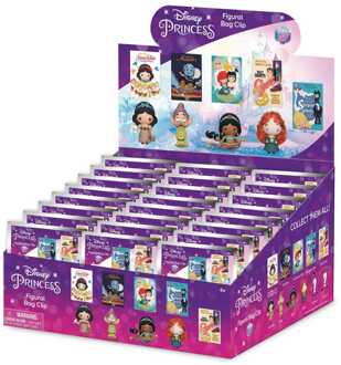 Disney 3D PVC Bag Clips Ultimate Princess Series 37 Display (24)
