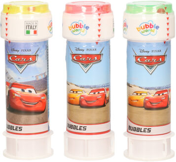 Disney 3x Disney Cars bellenblaas flesjes met bal spelletje in dop 60 ml voor kinderen