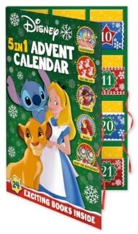 Disney: 5-In-1 Advent Calendar - Countdown To Christmas With Stories, Activities And Quizzes! - Walt Disney