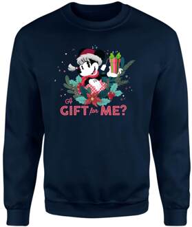 Disney A Gift For Me Christmas Jumper - Navy - XXL - Navy blauw