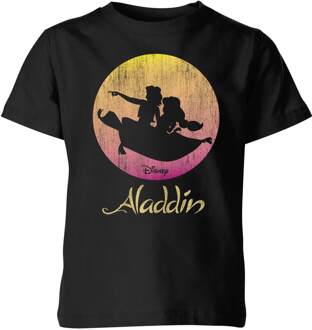 Disney Aladdin Flying Sunset kinder t-shirt - Zwart - 134/140 (9-10 jaar) - L