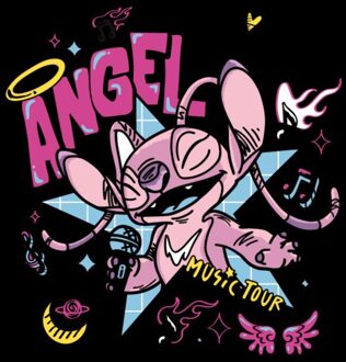 Disney Angel Unisex T-Shirt - Black - XS Zwart
