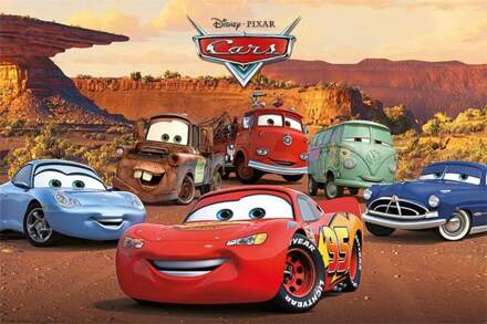 Disney Animatieposter Disney Cars 61 x 92 cm - Posters Multikleur