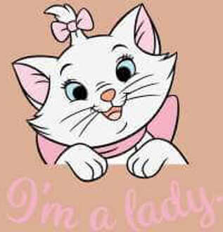 Disney Aristocats Marie I'm A Lady Women's Cropped Hoodie - Dusty Pink - XXL - Dusty pink