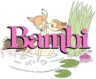 Disney Bambi Kiss Women's Sweatshirt - White - L Wit