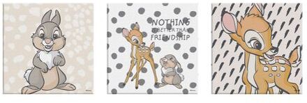 Disney Bambi | Vriendschap - Canvas Set Van 3 - 3x 30x30 Cm