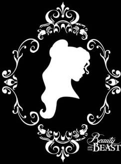 Disney Belle en het Beest Belle Silhouet Dames T-shirt - Zwart - 3XL