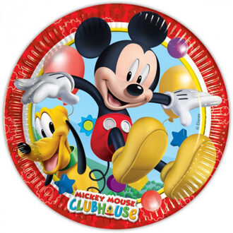 Disney Bordjes Mickey Mouse 23 Cm 8 Stuks