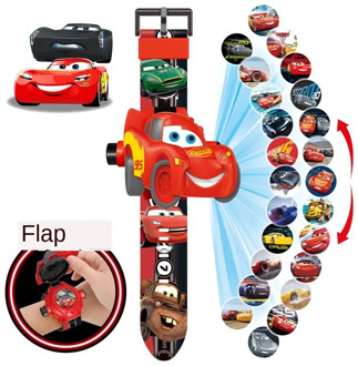 Disney car story 20 pictures children cartoon projection electronic watch boys and girls kindergarten gifts kids watches boys