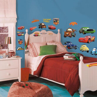 Disney Cars Piston Cup Champs - Muurstickers - Multi