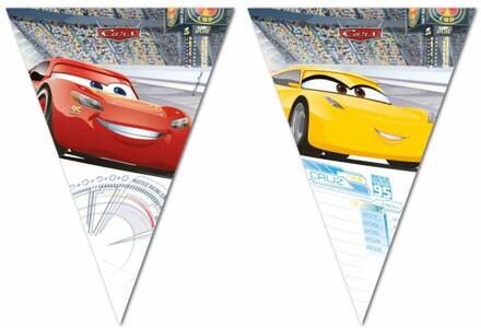 Disney Cars vlaggenlijntje 3 meter - Vlaggenlijnen Multikleur