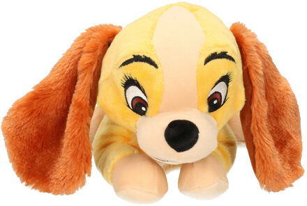 Disney Cartoon knuffels Disney Lady en de Vagebond hond bruin 25 cm