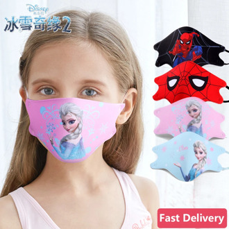 Disney children face masks model cosplay accessories frozen Spiderman anime protection for boys girls kids Props fast delivery