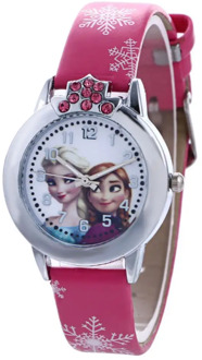 Disney Children's Cartoon Quartz Wristwatch Frozen Girl Boy Waterproof Quartz Watch Cute Cartoon Kids Watches Boys and Girls