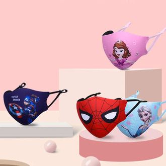 Disney children's face masks Cosplay accessories Frozen Spiderman anime protection boys girls kids gift present Fast Delivery