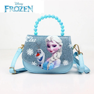 Disney Children's Handbag Authentic Frozen Elsa Olaf Pearl Messenger Bag Girl 3-10 Years Old Holiday Gift Children's Bag
