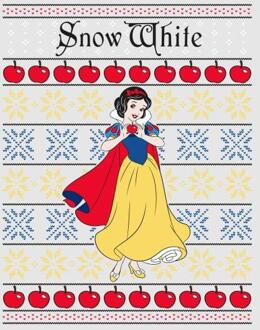 Disney Classic Snow White Dames kerst T-shirt - Grijs - 3XL - Grijs