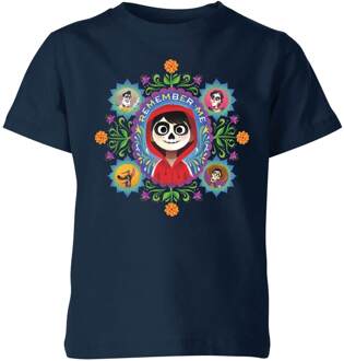 Disney Coco Remember Me Kinder T-shirt - Navy - 110/116 (5-6 jaar) Blauw - S