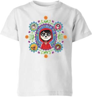 Disney Coco Remember Me Kinder T-shirt - Wit - 98/104 (3-4 jaar) - XS