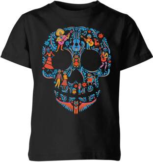 Disney Coco Skull Patroon Kinder T-shirt - Zwart - 110/116 (5-6 jaar)