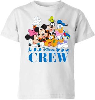 Disney Crew kinder t-shirt - Wit - 98/104 (3-4 jaar) - XS