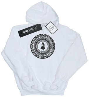 Disney dames alice in wonderland cirkel hoodie Wit - S