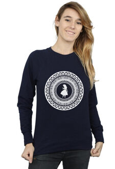 Disney dames alice in wonderland cirkel sweatshirt Blauw - XXL