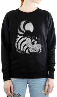 Disney dames alice in wonderland mono cheshire cat sweatshirt Zwart - L