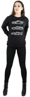 Disney dames cars tekst racers sweatshirt Zwart - XXL