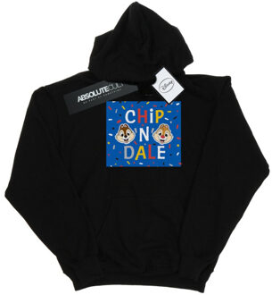 Disney dames chip n dale blauw frame hoodie Zwart - S